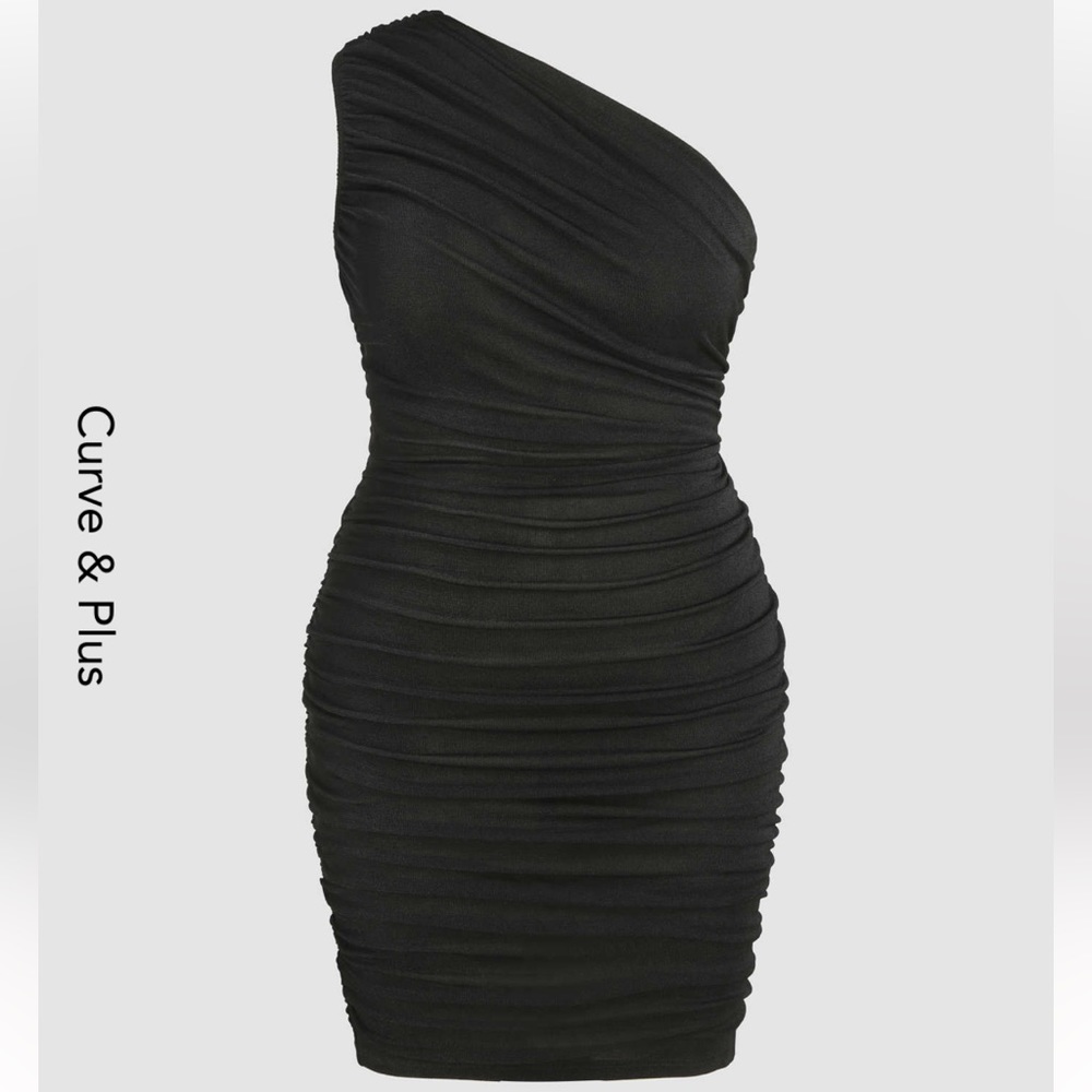 CIDER Jersey One Shoulder Midi Dress